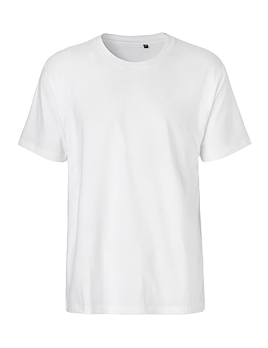 Green Cat Herren T-Shirt, 100% Bio-Baumwolle. Fairtrade, Oeko-Tex und Ecolabel Zertifiziert, Textilfarbe: Weiss, Gr.: 2XL von Green Cat