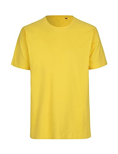 Green Cat Herren T-Shirt, 100% Bio-Baumwolle. Fairtrade, Oeko-Tex und Ecolabel Zertifiziert, Textilfarbe: gelb, Gr.: XL von Green Cat