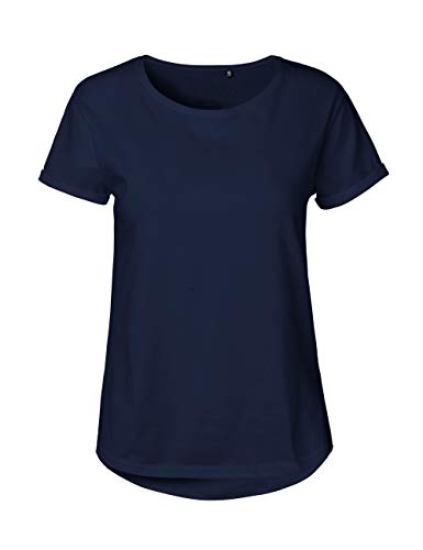 Green Cat Herren T-Shirt mit V-Ausschnitt, 100% Bio-Baumwolle. Fairtrade, Oeko-Tex und Ecolabel Zertifiziert, Textilfarbe: Navyblau, Gr.: L von Green Cat