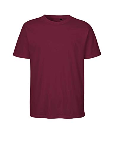 Green Cat Regular T-Shirt, 100% Bio-Baumwolle. Fairtrade, Oeko-Tex und Ecolabel Zertifiziert, Textilfarbe: Bordeaux, Gr.: XL von Green Cat