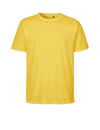 Green Cat Regular T-Shirt, 100% Bio-Baumwolle. Fairtrade, Oeko-Tex und Ecolabel Zertifiziert, Textilfarbe: gelb, Gr.: XL von Green Cat