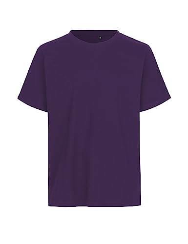 Green Cat Regular T-Shirt, 100% Bio-Baumwolle. Fairtrade, Oeko-Tex und Ecolabel Zertifiziert, Textilfarbe: lila, Gr.: L von Green Cat