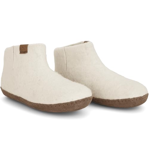 Green Comfort EVEREST Hausschuhe Damen & Herren in verschiedenen Farben und Größen | Hausschuhe Damen Winter entworfen in Dänemark | Hochwertigem Filzpantoffeln Damen & Herren ohne Mulesing von Green Comfort