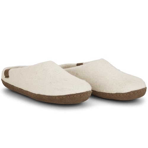 Green Comfort MAKALU Hausschuhe Damen & Herren in verschiedenen Farben und Größen | Haus Schuhe Herren & Damen entworfen in Dänemark | Hochwertigem Filzpantoffeln Herren & Damen ohne Mulesing von Green Comfort