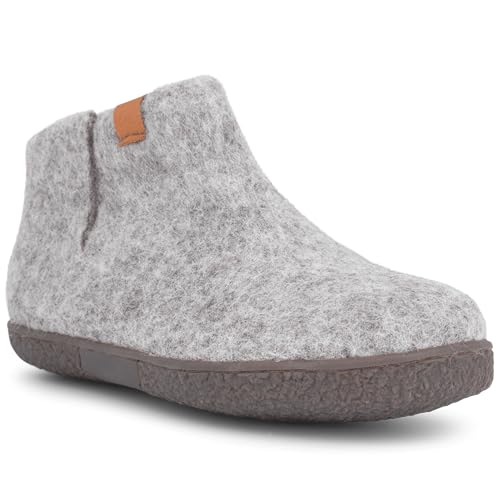 Green Comfort NEPAL Hausschuhe Damen & Herren in verschiedenen Farben und Größen | Haus Schuhe Herren & Damen entworfen in Dänemark | Hochwertigem Filzpantoffeln Herren & Damen ohne Mulesing von Green Comfort