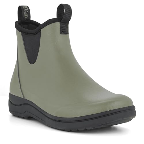 Green Comfort weiche Gummistiefel Damen in verschiedenen Farben und Größen | Gummistiefel Damen Halbhoch entworfen in Dänemark | Wasserdicht Gummistiefel Damen Kurz (Größe 37) von Green Comfort