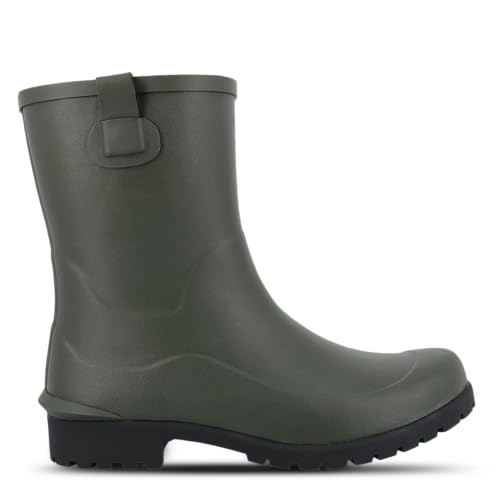 Green Comfort weiche Gummistiefel Damen in verschiedenen Farben und Größen | Gummistiefel Damen Halbhoch entworfen in Dänemark | Wasserdicht Gummistiefel Damen Kurz (Größe 37) von Green Comfort