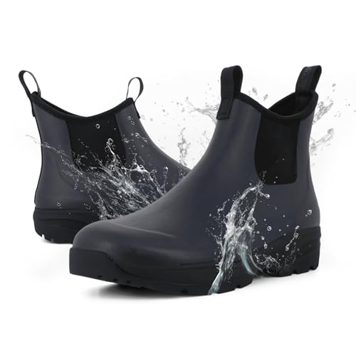 Green Comfort Gummistiefel Herren Halbhoch 41 | Wasserdicht Gummistiefel Herren Kurz für Männer von Green Comfort