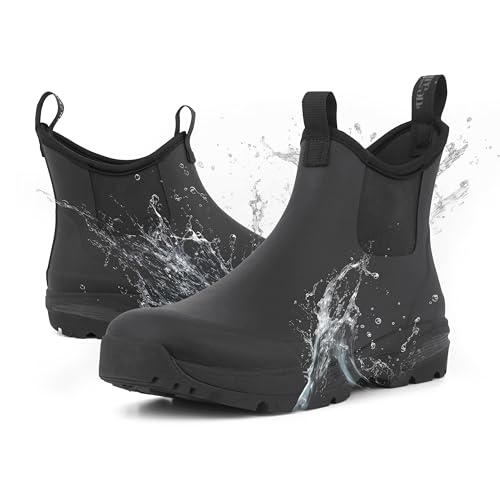 Green Comfort Gummistiefel Herren Halbhoch 47 | Wasserdicht Gummistiefel Herren Kurz für Männer von Green Comfort