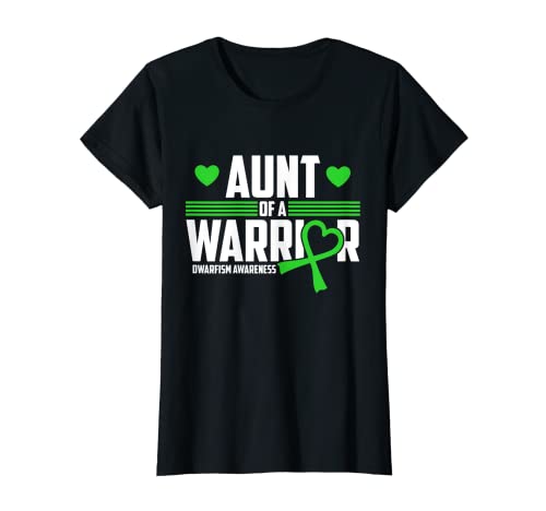 Damen Tante, Zwergbewusstsein mit grünem Band "Little People Related" T-Shirt Damen Tante, Zwergbewusstsein mit grünem Band "Little People Related" T-Shirt von Green Dwarf Co.