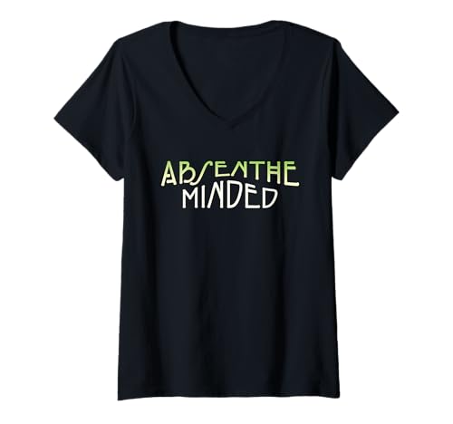 Damen Absinth Minded T-Shirt mit V-Ausschnitt Damen Absinth Minded T-Shirt mit V-Ausschnitt von Green Fairy Design and Apparel