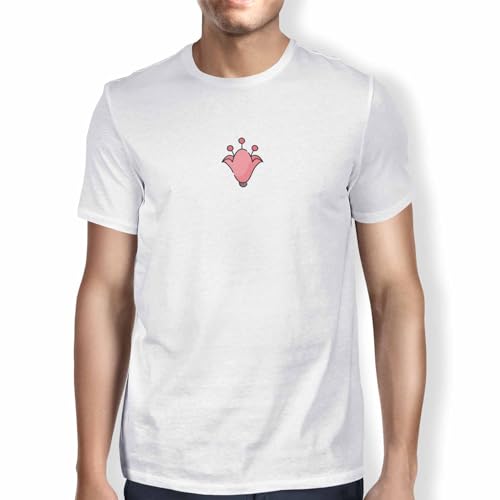 Green Fish, Basic Herren-T-Shirt, 100% Baumwolle, Normale Passform, digitaler Symboldruck, Größe: XL, Farbe: Weiß, Weiß, XL Green Fish, Basic Herren-T-Shirt, 100% Baumwolle, Normale Passform, digitaler Symboldruck, Größe: XL, Farbe: Weiß, Weiß, XL von Green Fish
