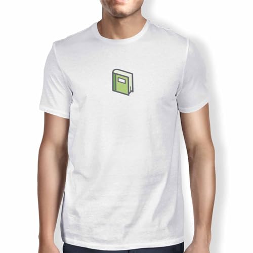 Green Fish, Basic Herren T-Shirt, 100% Baumwolle, Regular Fit, Digital Icon Printed, Größe: S, Farbe: Weiß von Green Fish