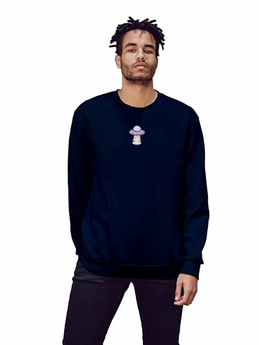 Green Fish, Digital Gedruckt Sweatshirt, Lässig, Mit Chardonnay, 70% Baumwolle 30% Polyester, Herren Sweatshirt, Farbe: Navy Blau, Größe: L Green Fish, Digital Gedruckt Sweatshirt, Lässig, Mit Chardonnay, 70% Baumwolle 30% Polyester, Herren Sweatshirt, Farbe: Navy Blau, Größe: L von Green Fish
