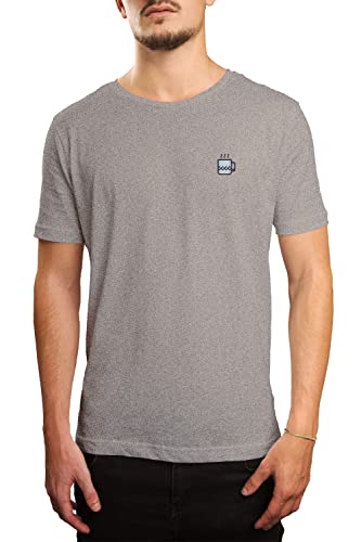 Green Fish Men's DE-GF-TS-004839 T-Shirt, Grey, L von Green Fish