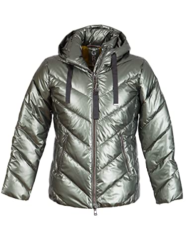 Green Goose Damen Kapuzenjacke 21447711 Diagonalstepp Basil Fb 507 Größe 36 von Green Goose