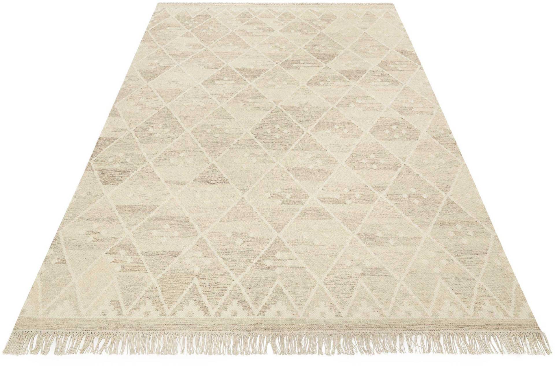 Green Looop Teppich "Vermont GL-82101", rechteckig, 5 mm Höhe, handgewebter Naturfaserteppich aus 80% Wolle 20% Baumwolle, Wohnzimmer von Green Looop