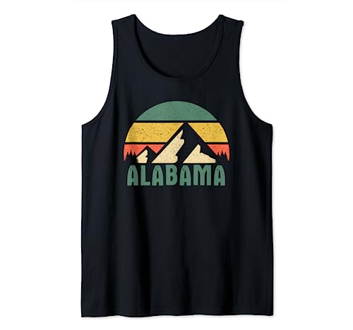 Alabama USA Retro Mountain für Herren Tank Top Alabama USA Retro Mountain für Herren Tank Top von Green Mountain Retro Apparel Co