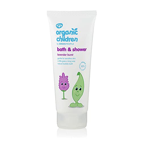 Green People Bio-Duschgel Lavendelfrische für Kinder, 200 ml | Natürliches Bio Body Wash und Schaumbad für Kinder/Kleinkinder | Sanft zu sensitiver Haut | SLS- und Paraben-frei | Vegan, tierleidfrei von Green People