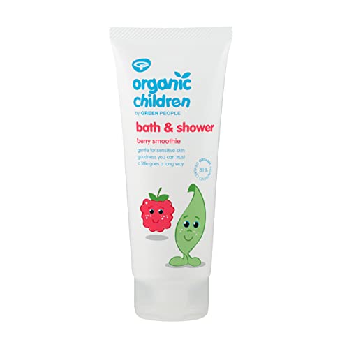 Green People Bio-Duschgel Beeren-Smoothie für Kinder 200 ml | Waschlotion und Schaumbad für Kinder und Kleinkinder | Sanft zu empfindlicher Haut | Ohne SLS und Paraben| Vegan, tierversuchsfrei von Green People