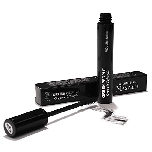 Green People Volumen-Mascara – Schwarz, 7 ml | Natürlicher schwarzer Mascara für eine empfindliche Augenpartie | Mineralpigmente für langanhaltende Farbe | Paraben-freies Make-up von Green People