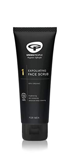 Green People for Men No. 1 Gesichts-Peeling 100 ml | Natürliches Bio-Gesichts-Peeling für den Mann | Klärende Tiefenreinigung für den Mann | Ohne Paraben und Ethylalkohol | Tierversuchsfrei und vegan von Green People