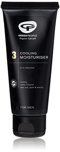 Green People for Men Nr.3 Cooling Moisturizer 100ml | Natur&Bio Männer-Gesichtscreme | Nicht-fettende, beruhigende, Aftershave-Creme f.d. Mann | Paraben- u. Äthanol-frei | Tierleidfrei u. vegan von Green People