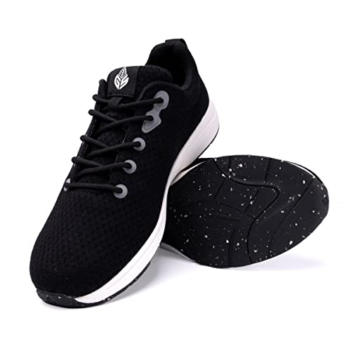 Green Steps Schwarz & Weiss Sneakers mit Fußgewölbestütze aus nachhaltigem Material und komfortabel. Unterstützt die Linderung von Fußschmerzen, UK 7 / EU 41 von Green Steps