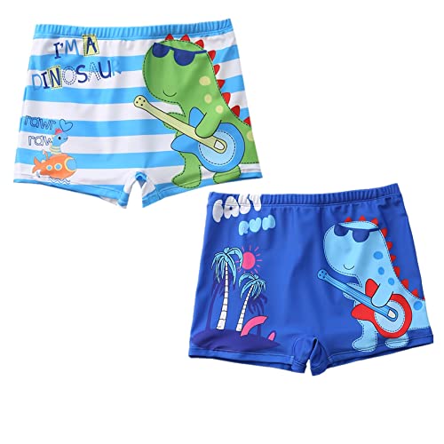 Green travel Baby Badewindelshorts (2 Stück), Jungen Badehose Schwimmhose, Waschbar Schwimmwindel für Baby (1-4 Jahre) (M - 90-100cm /13-13kg, Farbe B) von Green travel