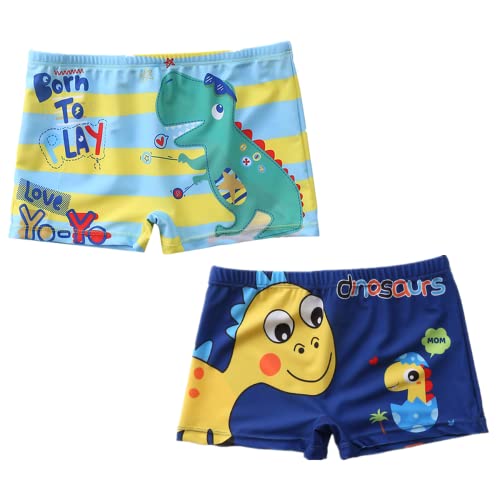 Green travel Baby Badewindelshorts (2 Stück), Jungen Badehose Schwimmhose, Waschbar Schwimmwindel für Baby (1-4 Jahre) (M - 90-100cm /13-13kg, Farbe D) von Green travel