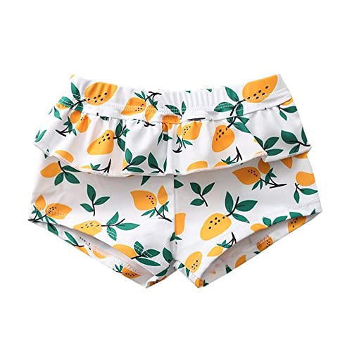 Mädchen Badeshorts Strand Shorts Schwimmshorts schöne Badehose mit Spitze 1-5 Jahre (XL-17-22kg/3-4 Jahre, Mango) von Green travel