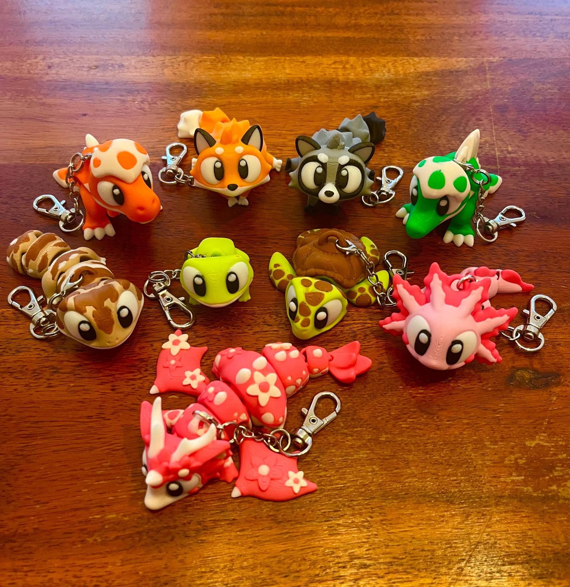Rucksackanhänger - Schlüsselnhänger Anhänger Kleine Tiere Minietiere Beweglich Flexi Sammeln Verschenken 3D Druck Rucksackanhänger - Schlüsselnhänger Anhänger Kleine Tiere Minietiere Beweglich Flexi Sammeln Verschenken 3D Druck von Green3dPrinter