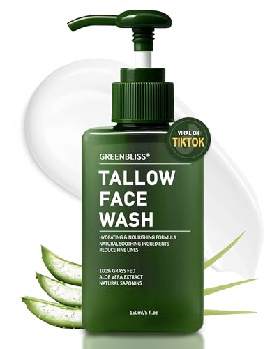 Rinderwisch Gesichtsreinigung - GreenBliss Rindertalk mit Gras gefüttert Feuchtigkeitsspendendes Gesichtsreiniger, HautpflegeTalg für Frauen Sanfte Gesichtsreinigung, Rinderwisch Gesichtsreinigung - GreenBliss Rindertalk mit Gras gefüttert Feuchtigkeitsspendendes Gesichtsreiniger, HautpflegeTalg für Frauen Sanfte Gesichtsreinigung, von GreenBliss