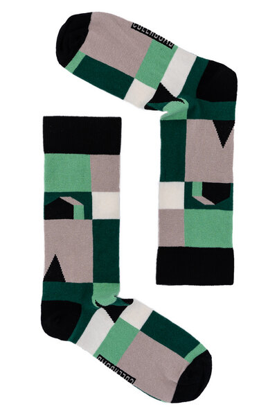 GREENBOMB Abstract House - Socken für Unisex von GreenBomb