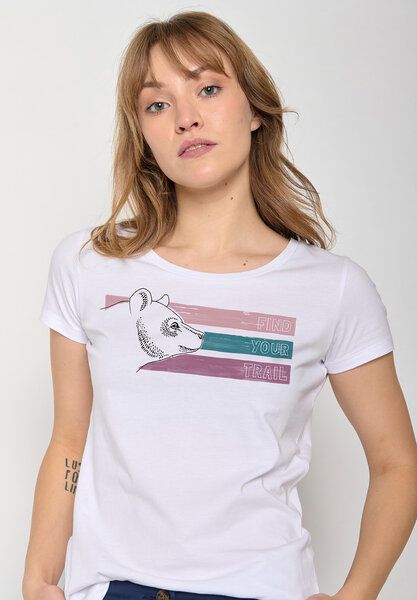 GREENBOMB Animal Bear Trail Loves - Lässiges T-Shirt aus Bio-Baumwolle / hochwertiger Print / GOTS / Fair & Vegan GREENBOMB Animal Bear Trail Loves - Lässiges T-Shirt aus Bio-Baumwolle / hochwertiger Print / GOTS / Fair & Vegan von GreenBomb