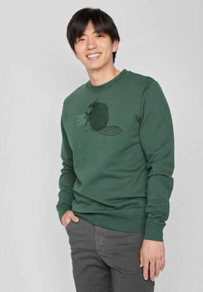 GREENBOMB Animal Beaver Wild - Sweatshirt für Herren von GreenBomb