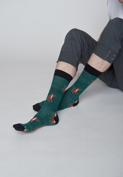 GREENBOMB Animal Dancing Tiger - Socken für Unisex von GreenBomb