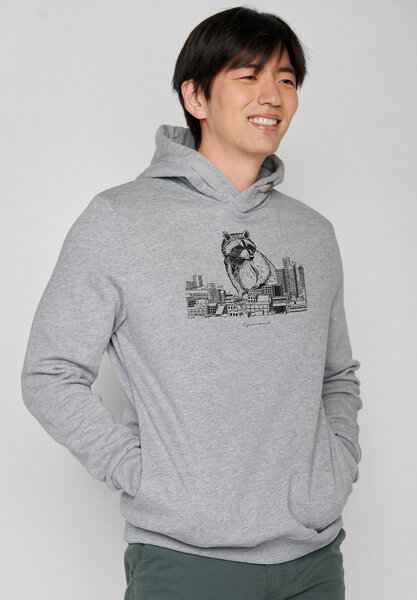 GREENBOMB Animal Raccoon City Star - Hoodie für Herren von GreenBomb