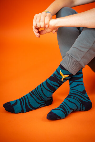 GREENBOMB Animal Whale - Socken für Unisex von GreenBomb