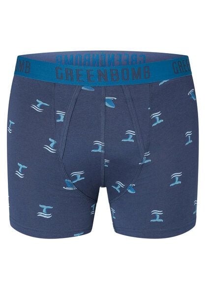 GREENBOMB Animal Whale Tail Trunk - Gemütliche Trunk aus Bio-Baumwoll Mix / hochwertiger Print / GOTS / Fair & Vegan von GreenBomb