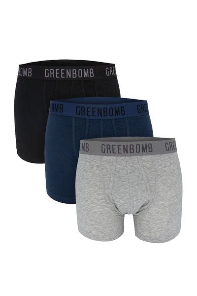 GREENBOMB Basic 3x Trunk - Gemütliche Trunk aus Bio-Baumwoll Mix / GOTS / Fair & Vegan von GreenBomb