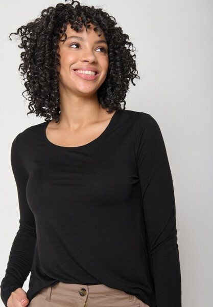 GREENBOMB Basic Mind - Lässiges Longsleeve aus Viskose (LENZING ECOVERO) Mix / Fair & Vegan von GreenBomb