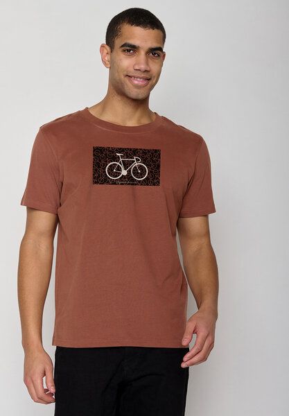 GREENBOMB Bike Cube Fusion - Lässiges T-Shirt aus Bio-Baumwolle / hochwertiger Print / GOTS / Fair & Vegan von GreenBomb