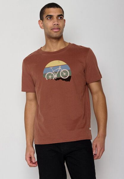 GREENBOMB Bike Downhill Fusion - Lässiges T-Shirt aus Bio-Baumwolle / hochwertiger Print / GOTS / Fair & Vegan von GreenBomb