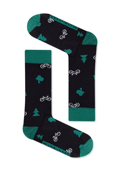 GREENBOMB Bike Forest Night - Socken für Unisex von GreenBomb