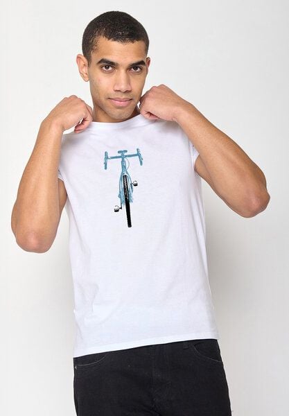 GREENBOMB Bike Front Stamp Guide - Sportliches T-Shirt aus Bio-Baumwolle / hochwertiger Print / GOTS / Fair & Vegan von GreenBomb