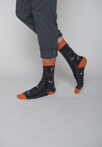 GREENBOMB Bike Little Waves - Socken für Unisex von GreenBomb