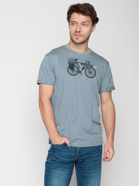 GREENBOMB Bike Night Roll - Lässiges T-Shirt aus Bio-Baumwoll Mix / hochwertiger Print / GOTS / Fair & Vegan von GreenBomb