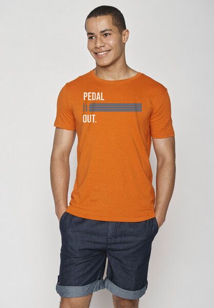 GREENBOMB Bike Pedal Stripes Guide - Sportliches T-Shirt aus Bio-Baumwolle / hochwertiger Print / Fair & Vegan von GreenBomb