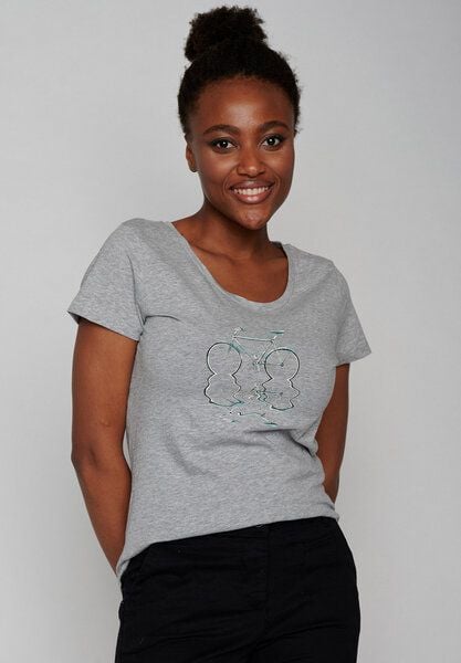 GREENBOMB Bike Reflection Loves - Lässiges T-Shirt aus Bio-Baumwolle / hochwertiger Print / Fair & Vegan von GreenBomb